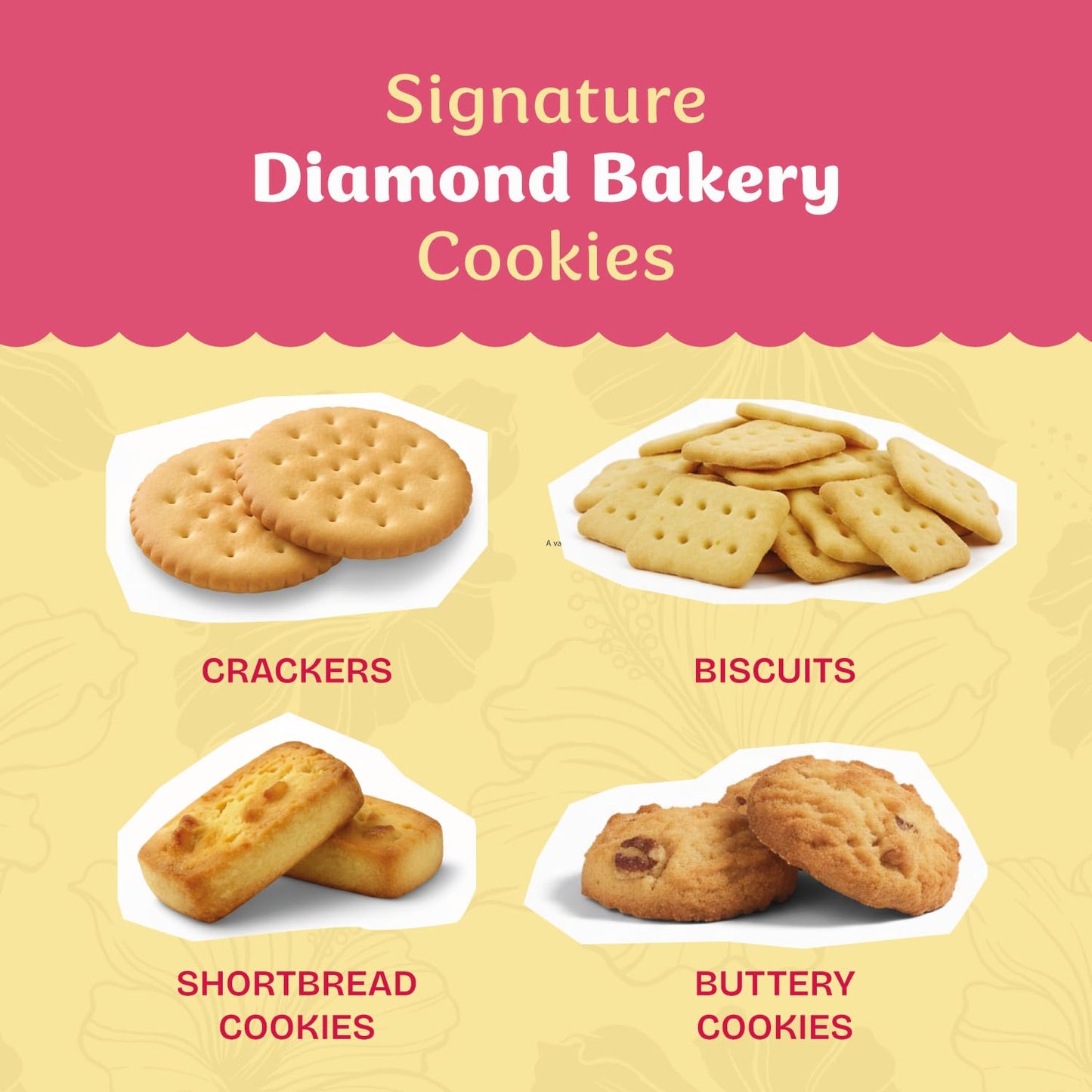 Diamond Bakery Made-in-Hawaii Coconut Cookies - Baked in Hawaii with Shredded Coconut, 13.5oz, 3-Pack (Each 4.5oz Bag Contains 4.5 Servings), Perfect