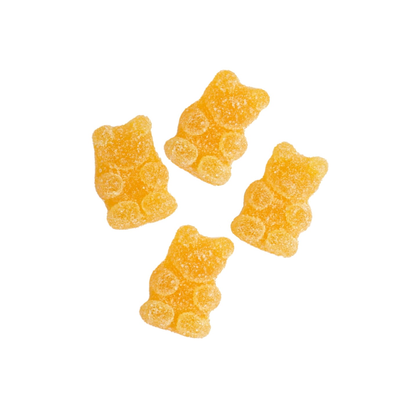 Pina Colada Sour Gummy Bears, 1 Pound Bulk Bag, Orange Gummy Bears, Orange Candy, The Hampton Candy Company