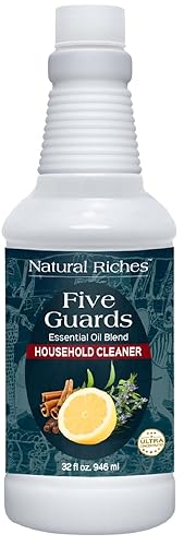 Natural Riches Household Cleaner Concentrate Five Guards from The Tales of French stories of Thieves Essential Oil Blend Household Cleaner - 32 fl oz