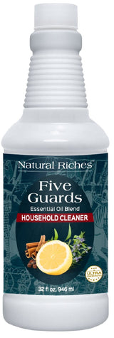 Natural Riches Household Cleaner Concentrate Five Guards from The Tales of French stories of Thieves Essential Oil Blend Household Cleaner - 32 fl oz