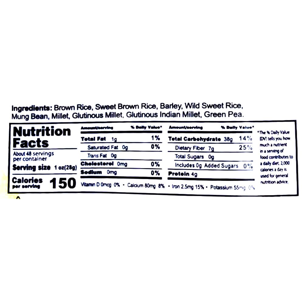 9 Mixed Grains Mixed Rice 3lb with Sweet Brown Rice, Barley, Wild Sweet Rice,Mung Bean, Millet, and More ??