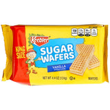 Keebler Sugar Wafers King Size 9 Count Variety Pack, 4.4oz Individual Wafer Cookies, Chocolate, Strawberry & Vanilla Wafers, The Hampton Candy Company