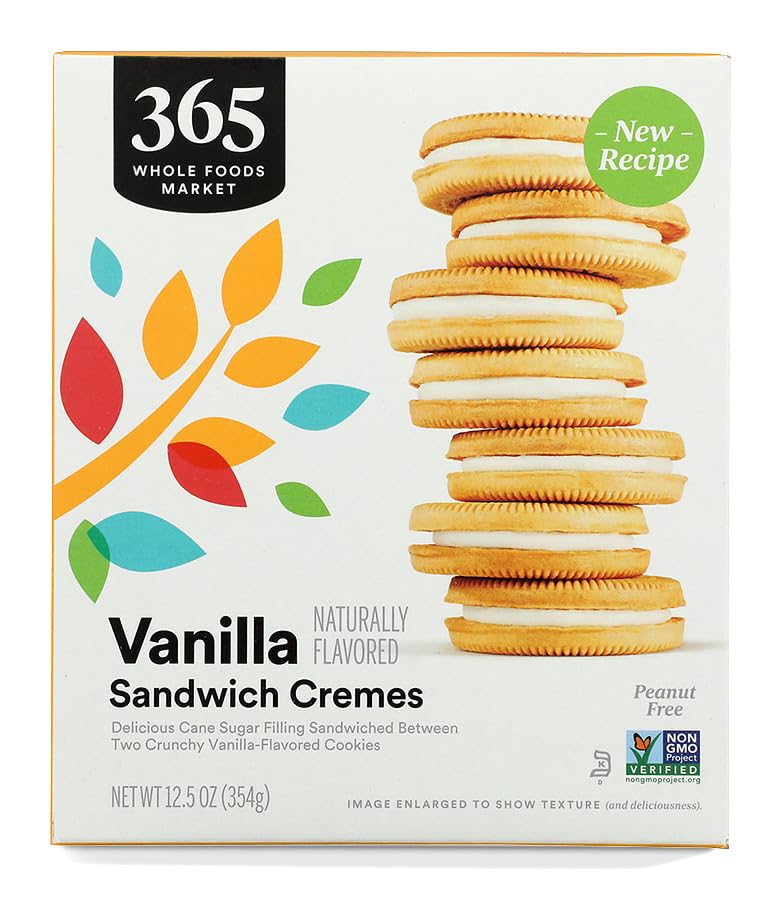 365 by Whole Foods Market Vanilla Sandwich Creme Cookie, 12.5 OZ