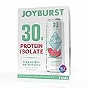 *NEW* Joyburst Clear Protein Isolate Beverage - Strawberry Watermelon Flavour, 30g of Protein, 0g of Sugar (4 count)