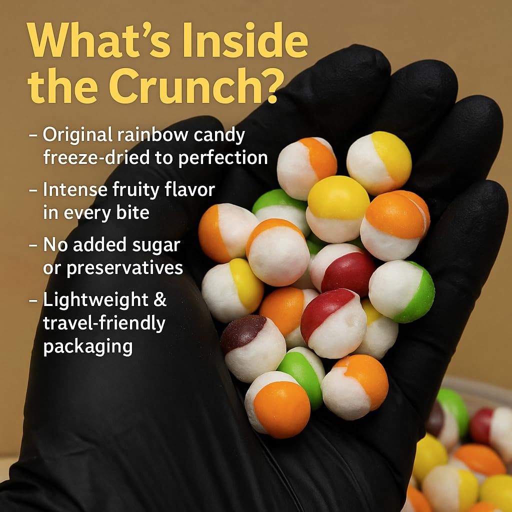 EshopX Freeze Dried Candy - Premium Freeze Dried Crunchy Candy With an Enhanced Flavor (10 oz, Original Rainbow) - Perfect for Gifting & Snacking