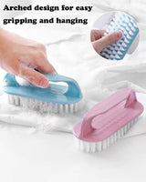 Scrub Brush for Cleaning-3 Pack Scrubbing Brushes Heavy Duty Multi-Purpose Household Cleaning Brush with Stiff Bristles Comfort Grip Scrubber Cleaner