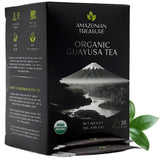 Amazonian Treasure, Organic Guayusa Tea Bags - 20 Count Box, Smooth Beverage Option, 50mg Caffeine Content, Premium Selection, Enhanced Experience
