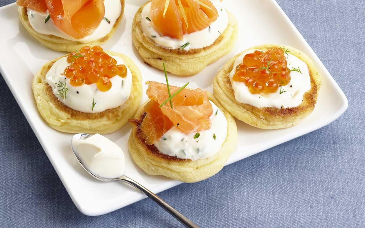 French Mini Blinis - Small Pancakes for Specialty Foods - 2 inch (pack of 16 (4.76 ounce)) (1 Count)
