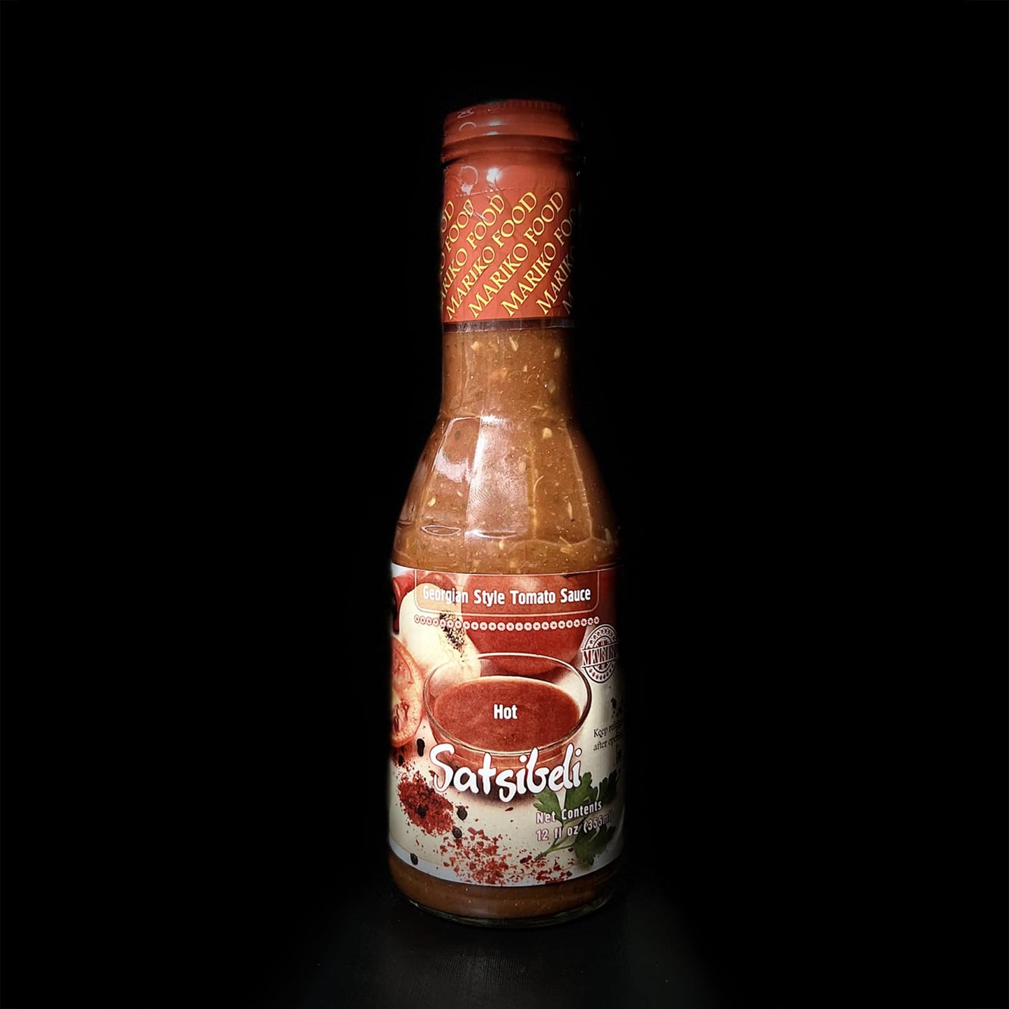 Satsibeli-Georgian Style Tomato Sauce (HOT) 1 Bottle 12 FL OZ (355ml) Made in USA