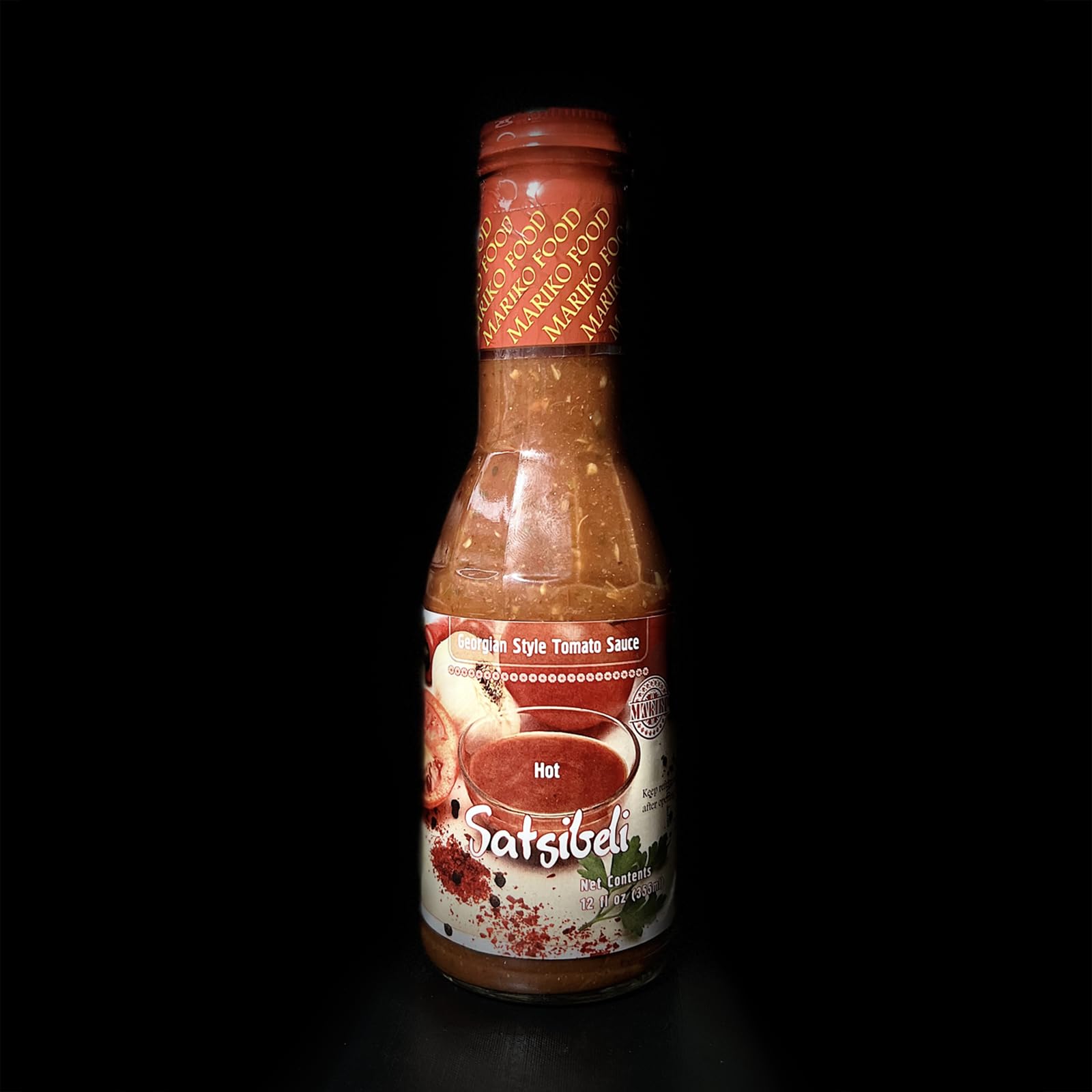 Satsibeli-Georgian Style Tomato Sauce (HOT) 1 Bottle 12 FL OZ (355ml) Made in USA