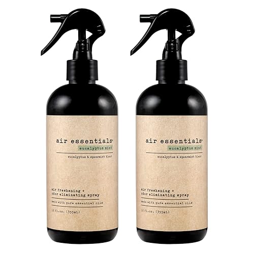 Air Essentials 12 oz Air Freshener & Odor Eliminator Spray - Neutralize Odors from Smoke, Pets, Food & Garbage in Homes, Offices & Cars - Made