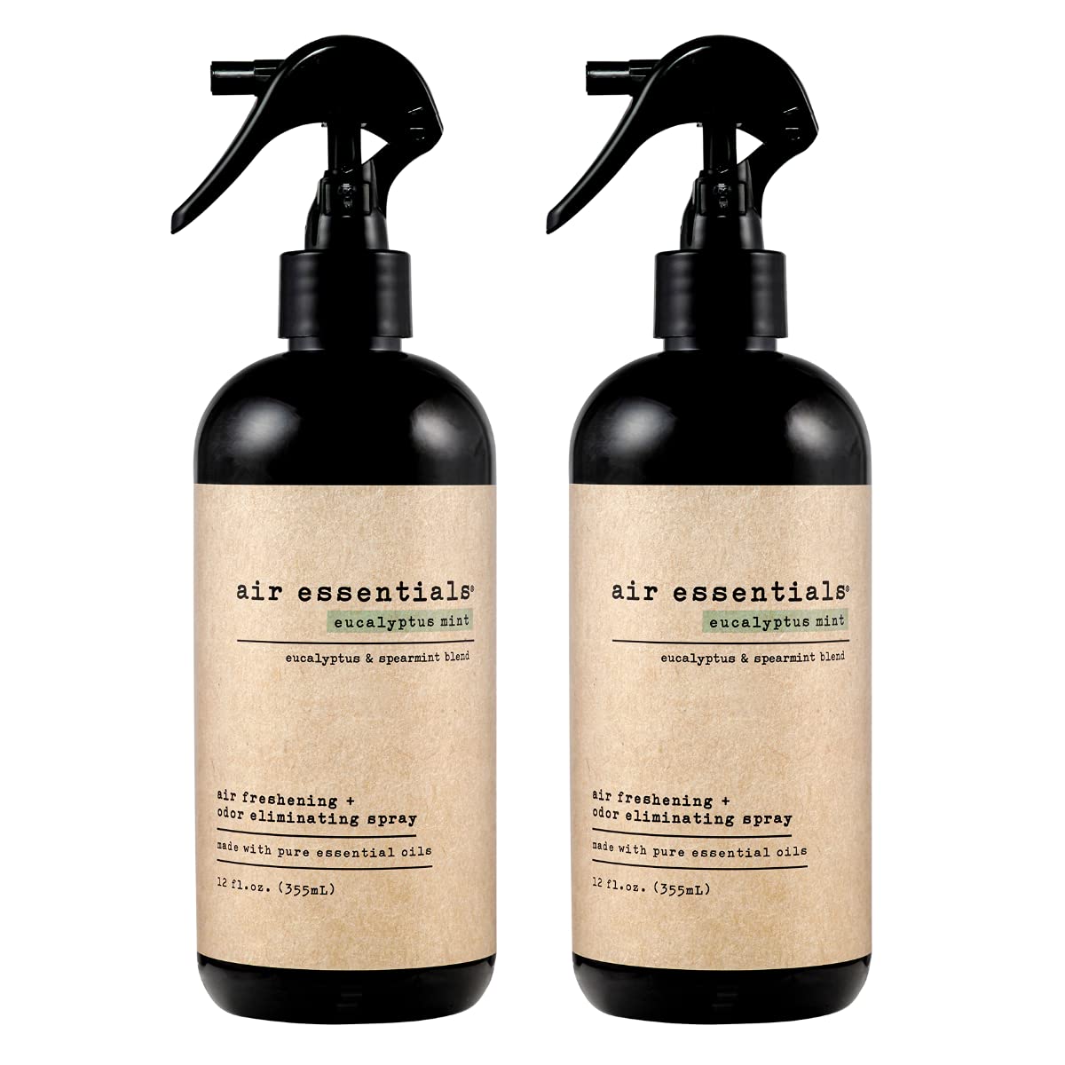 Air Essentials 12 oz Air Freshener & Odor Eliminator Spray - Neutralize Odors from Smoke, Pets, Food & Garbage in Homes, Offices & Cars - Made