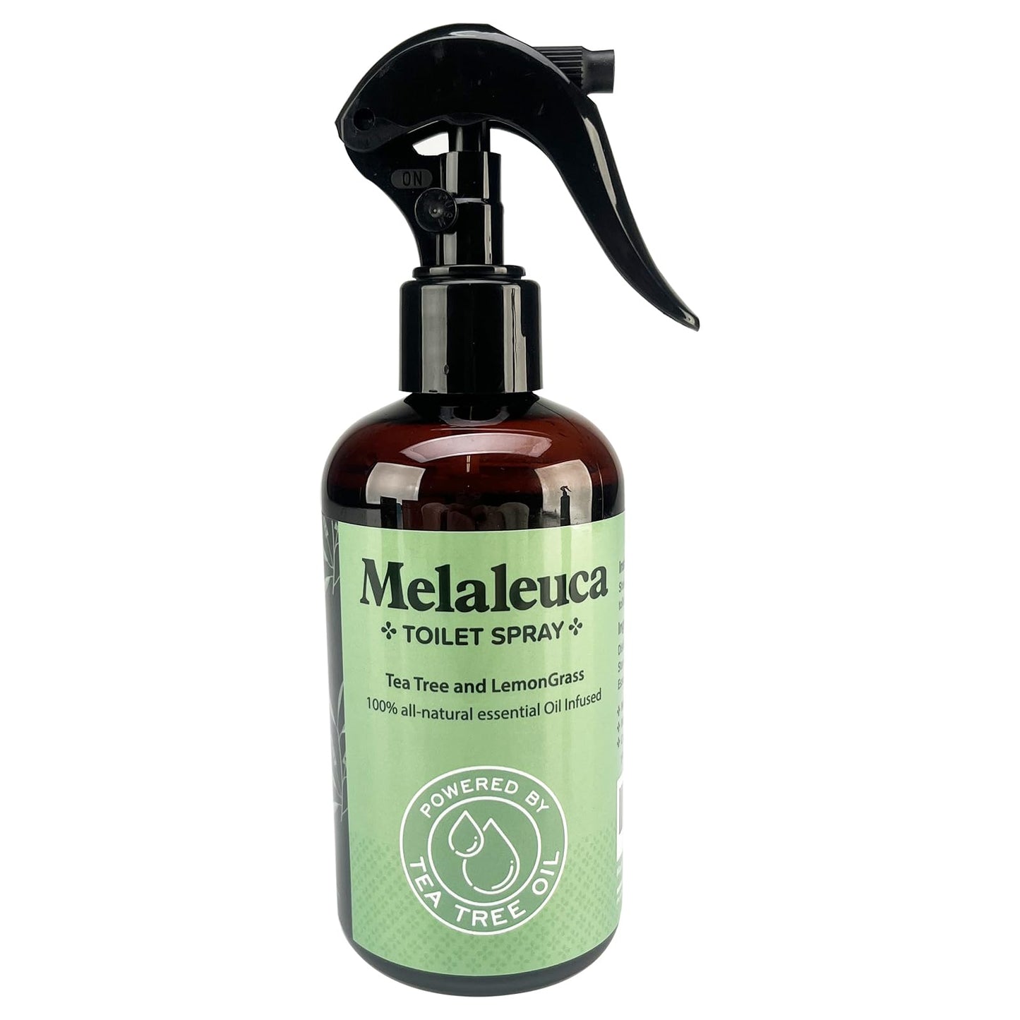 Melaleuca Spray - 100% Natural Tea Tree Oil Toilet Spray - 8 Oz - Natural Bathroom Odor Eliminator & Air Freshener - Pure Tea Tree Essential Oil