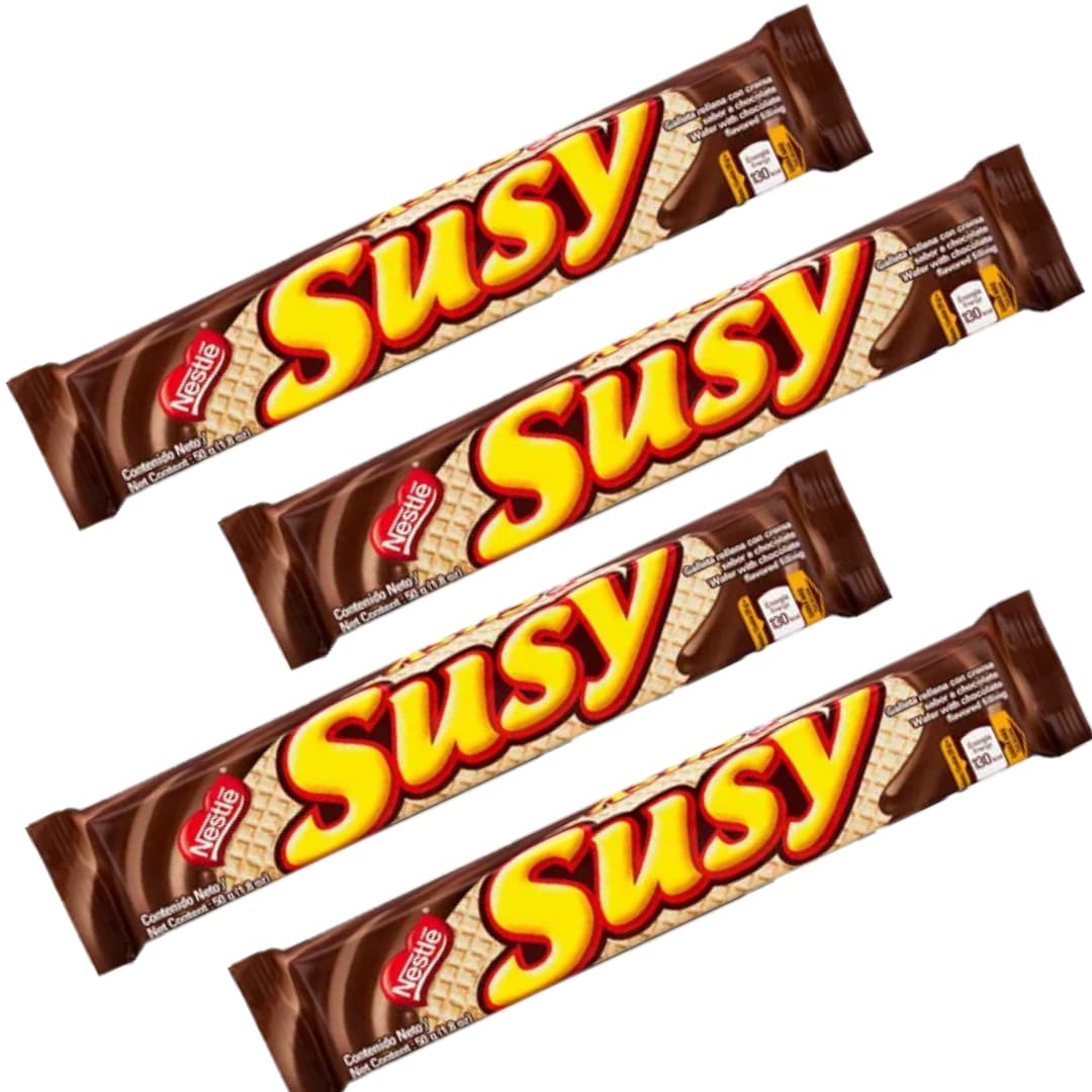 SAMBA CHOCOLATE - COCOSETTE - SUSY Venezuelan Food Cookies Wafers Rollers Chocolate Covered Hazelnut, Cookies Wafers Coconut Cream, Assorted Cookie