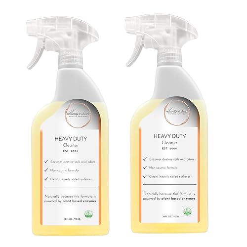 naturally it's clean Heavy Duty Cleaner | Deep Cleans floors in homes, garages, patios, sidewalks, walls, kitchens, restrooms, ceramic tile, concrete