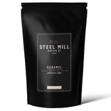 Steel Mill Coffee Co. Caramel Flavored Ground Coffee - 2 LB Bag | Medium Roast Colombian Arabica | Vegan, Gluten-Free, Sugar-Free, Dairy-Free | Smooth