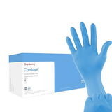 Cranberry USA CR3117 Contour Nitrile Powder Free Exam Gloves, Medium, Blue (Pack of 100)