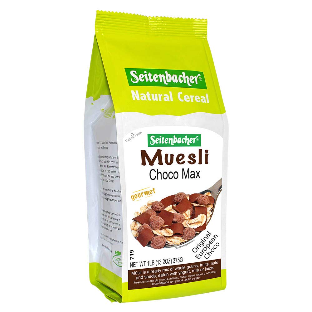 Seitenbacher Muesli #5 Choco Max Natural Cereal, 16 Ounce