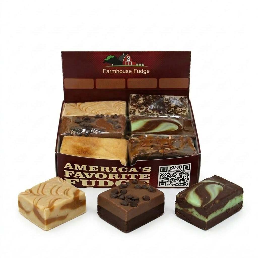 Farmhouse Fudge Candy Sampler Box - as Low as $.91 per Ounce - Build Your Own Artisan Candy Gift Box with over 40 Flavors - Fresh Creamy Homemade