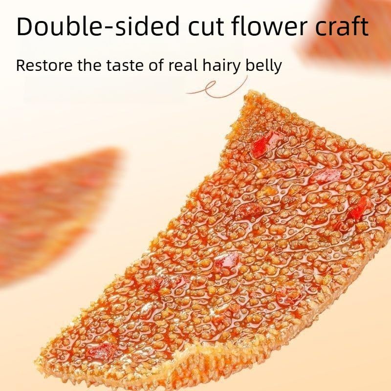 Sesame Sauce Flavor Hairy Tripe Konjac Snack, Mild and Non-Spicy Mix, Double-Sided Cut Flower Craft, 90g (9g x 10 Packs) 3.17oz