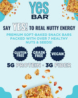 The YES Bar - Salted Maple Pecan - Plant Based Protein, Decadent Snack Bar - Vegan, Paleo, Gluten Free, Dairy Free, Low Sugar, Healthy Snack