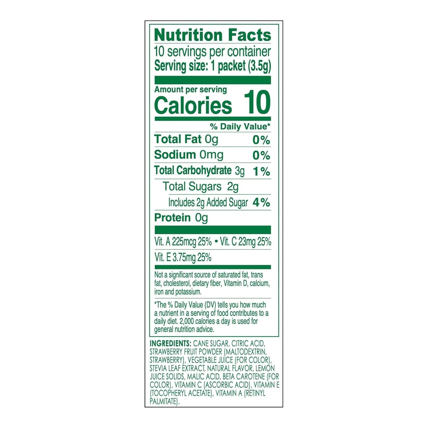 TRUE LEMON KIDS Strawberry Banana (10 Packets) - Hydration for Kids - No Artificial Sweeteners - Low Sugar Water Flavoring - Drink Mix for Kids