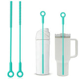 Straw Cleaner Brush Set - Raymeefa Scratch-Free Detail Cleaning for Reusable Straws & Tumblers (Green)