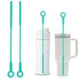 Straw Cleaner Brush Set - Raymeefa Scratch-Free Detail Cleaning for Reusable Straws & Tumblers (Green)