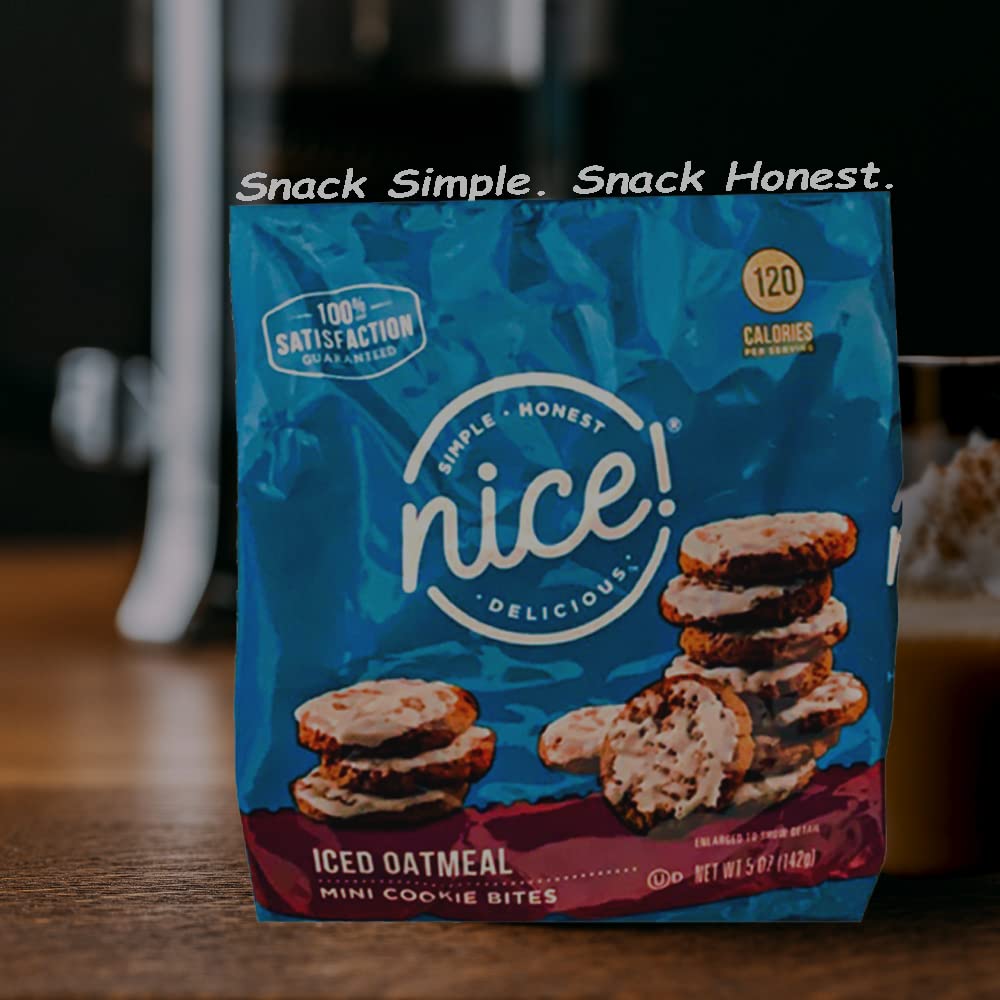 Old-Fashioned Iced Oatmeal Cookies Snack 5 Ounce (Set of 2)