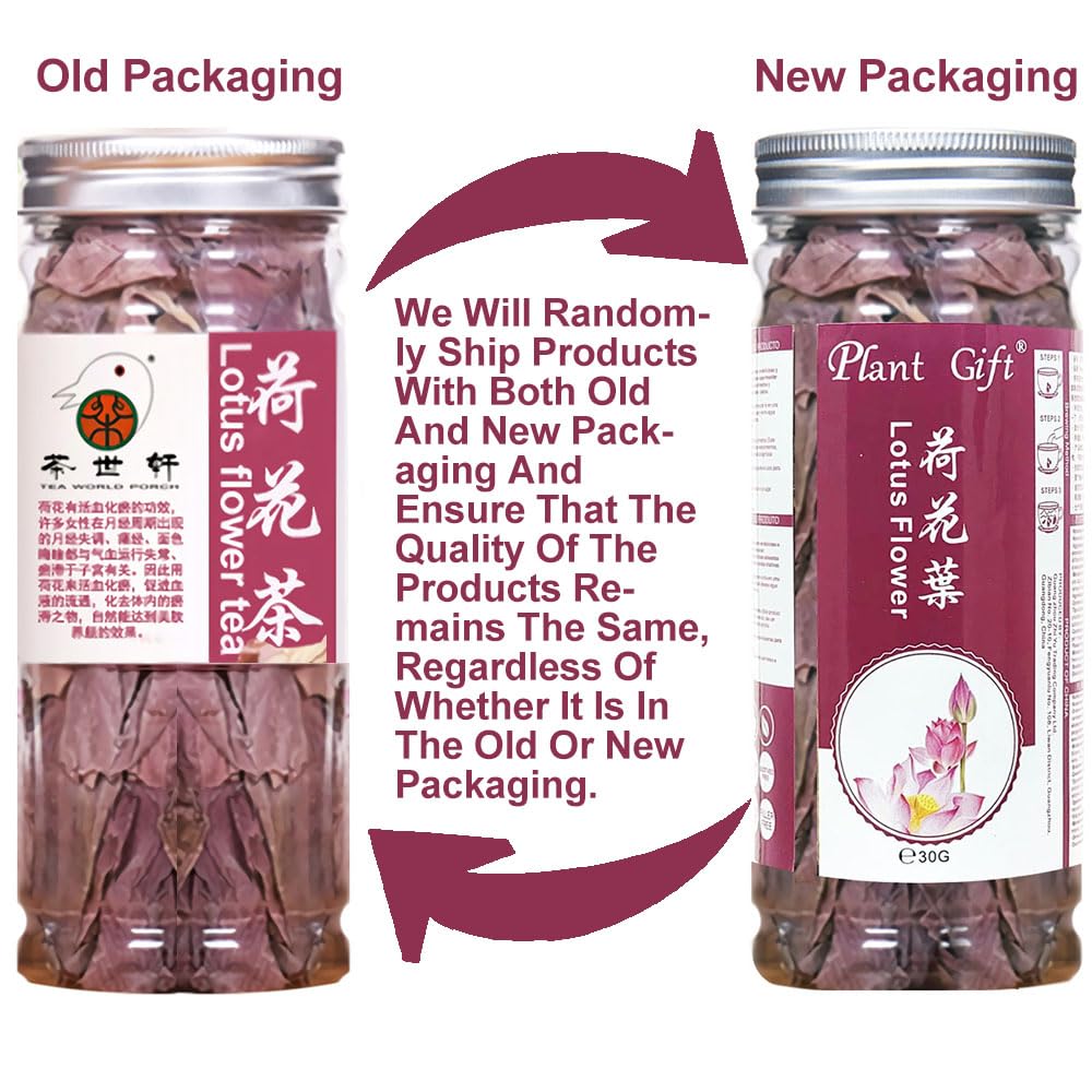 Plant Gift Original Chinese Lotus Flower, Dried Lotus Petals, Leaf tea Chinese, herbal tea 30g/1.05oz