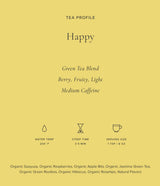 Art of Tea | Organic Happy Tea | Organic Green Tea | 12 Pyramid Tea Bags Sachets