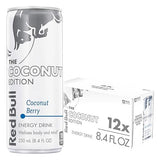 Red Bull Coconut Edition Energy Drink, Coconut Berry, with 80mg Caffeine plus Taurine & B Vitamins, 8.4 Fl Oz, Pack of 12 Cans