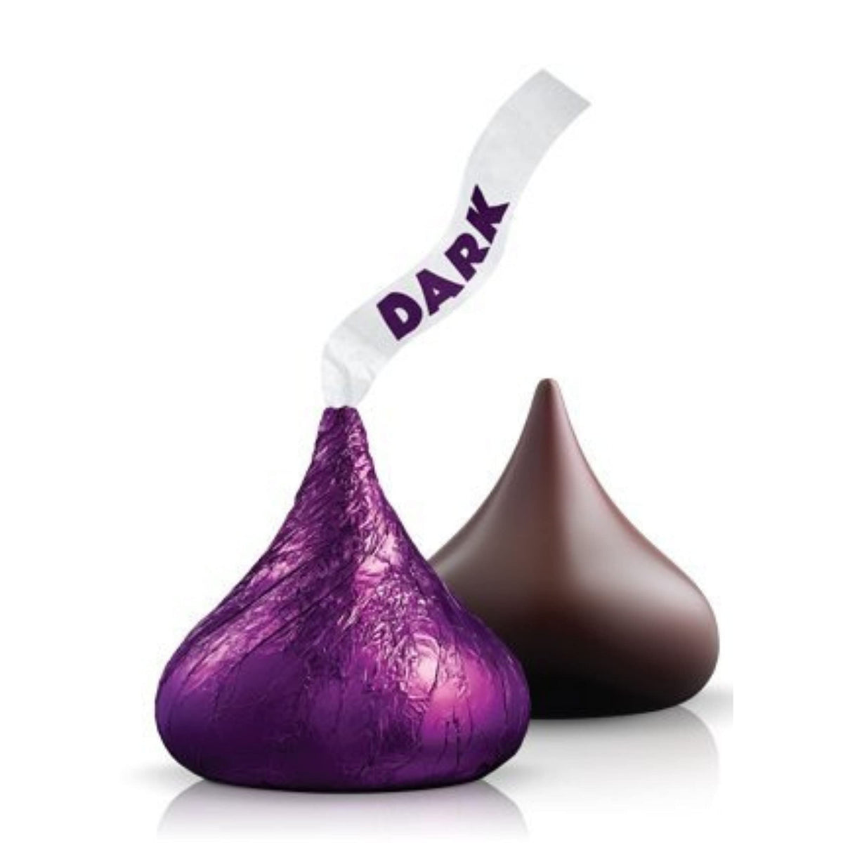 Candykrave Hershey'ss Kisses Dark Chocolate candy - 4LB (400 pcs) - Bulk chocolate individually wrapped Purple Foil Candy - Delicious Treats