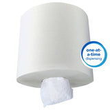 Scott Professional Essential Center-Pull Paper Towels, Bulk (01032), Fast-Drying Absorbency Pockets, White, Perforated (700 Sheets/Roll, 6 Rolls/Case