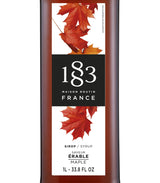1883 Maple Syrup for Drinks, Made in France, 1 Liter Glass Bottle