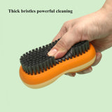 Two-Sided Laundry Stain Remover Brush, Soft Bristle for Scrubbing Out Tough Stains on Wool Cashmere Delicate Fabrics Knits Cotton Leather, Easy