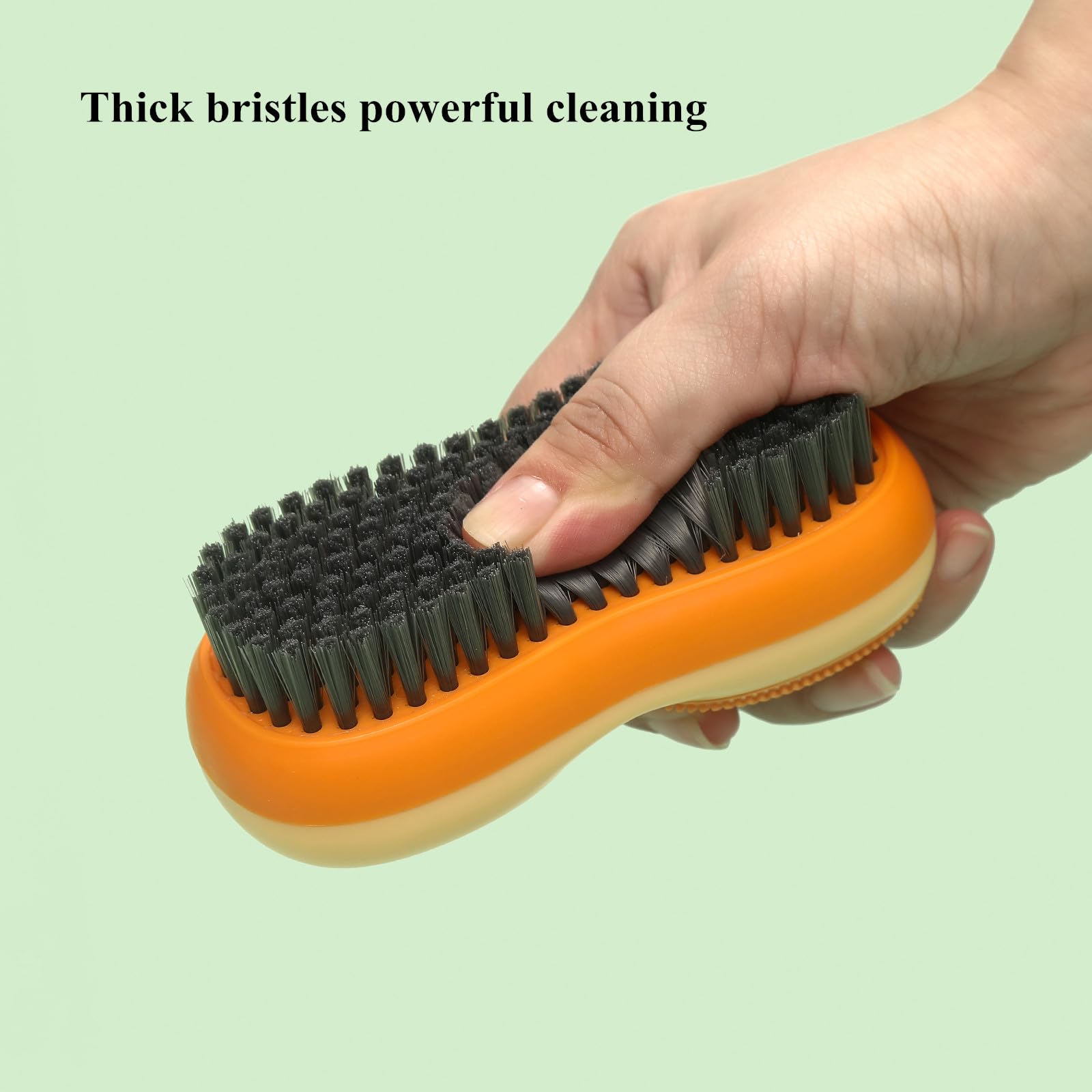 Two-Sided Laundry Stain Remover Brush, Soft Bristle for Scrubbing Out Tough Stains on Wool Cashmere Delicate Fabrics Knits Cotton Leather, Easy