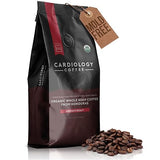 Cardiology Coffee - Whole Bean Coffee - USDA Certified Organic, Mold Free 12oz Premium Medium Roast Organic Coffee Beans with Antioxidant Benefits