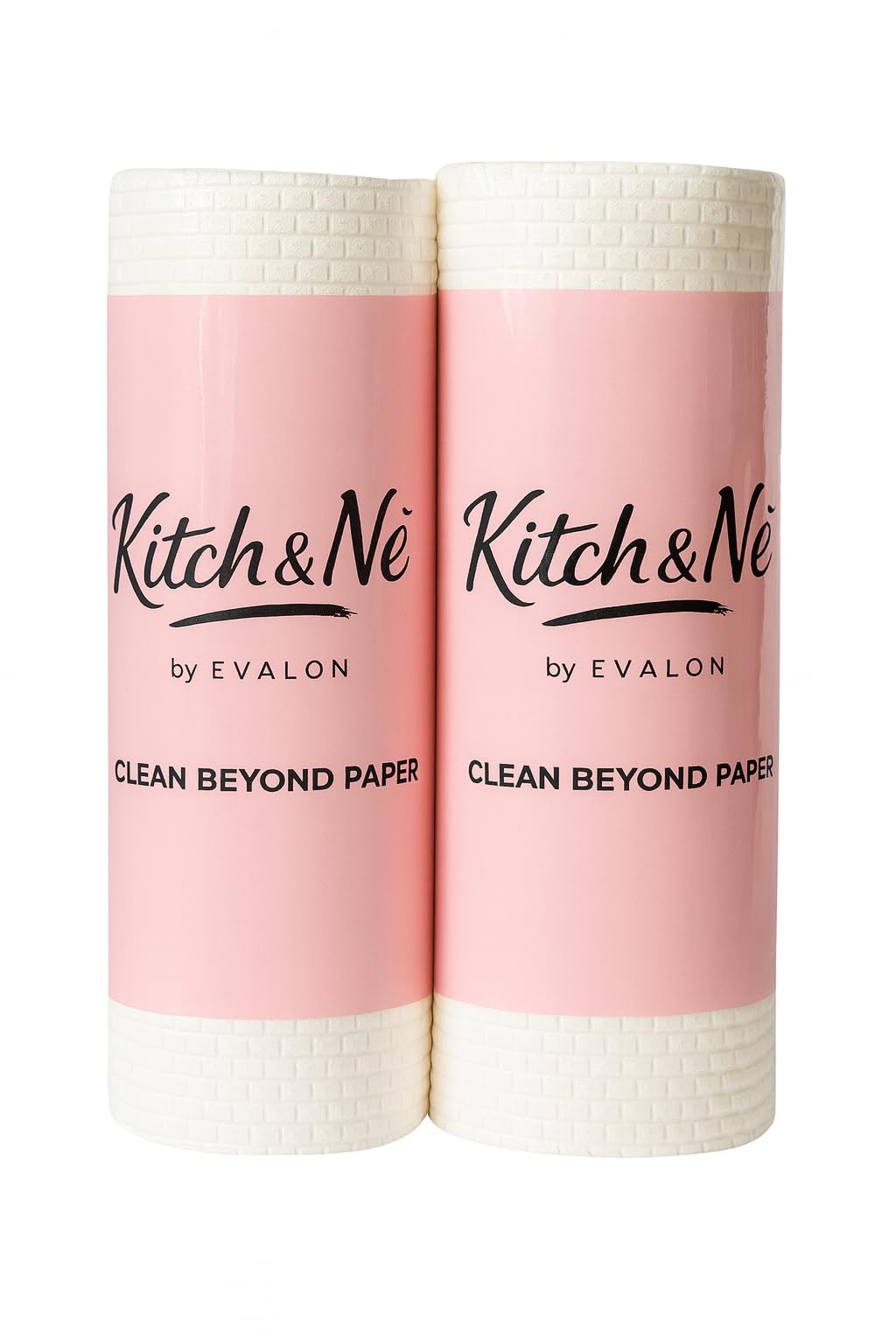 Reusable Cleaning Cloths - Lint-Free Ultra Absorbent Non-Woven Kitchen Cleaning Towels, Reusable Cleaning Wipes Roll, 2 Rolls, 100 Sheets, 25×25 cm