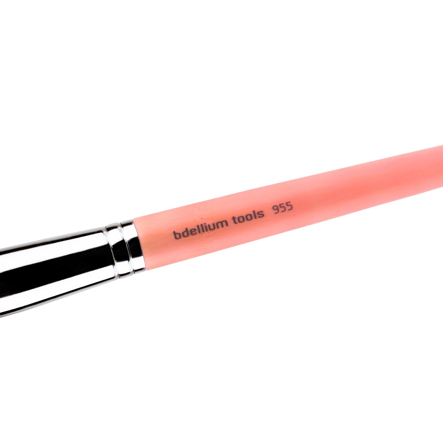 Bdellium Tools Professional Makeup Brush - Pink Bambu Series 955 Finishing - With Soft Synthetic Fibers, For Stippling, Lightweight Application (Pink
