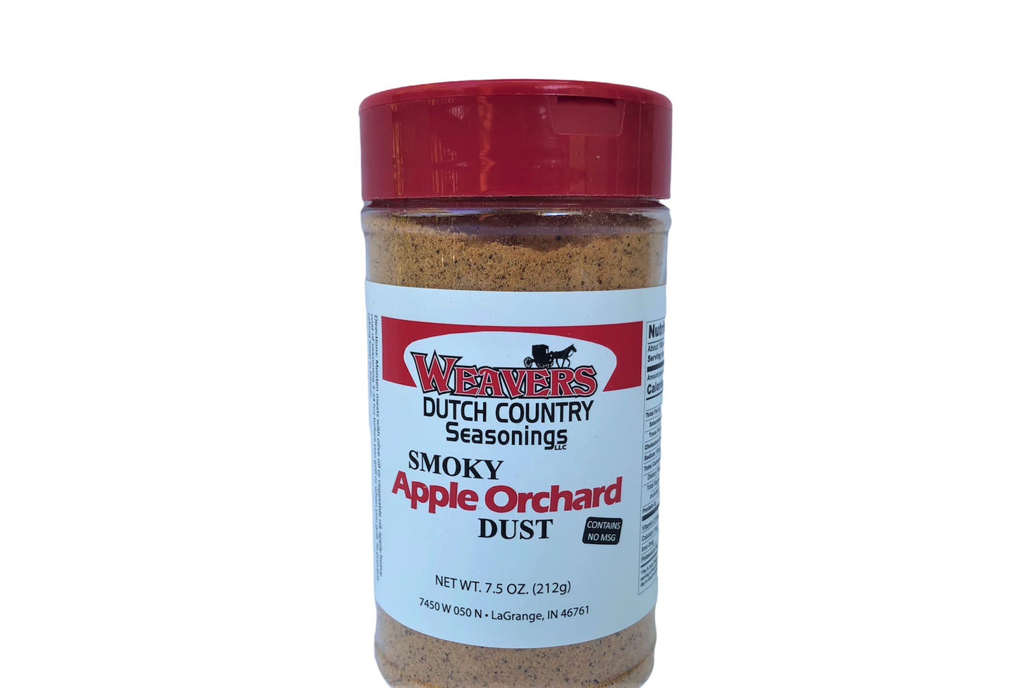 Weaver’s Dutch Country Seasonings Smoky Apple Orchard Dust, 7.5 oz - All?Natural Applewood?Smoked Rub with Brown Sugar & Apple Cider Vinegar Flavor