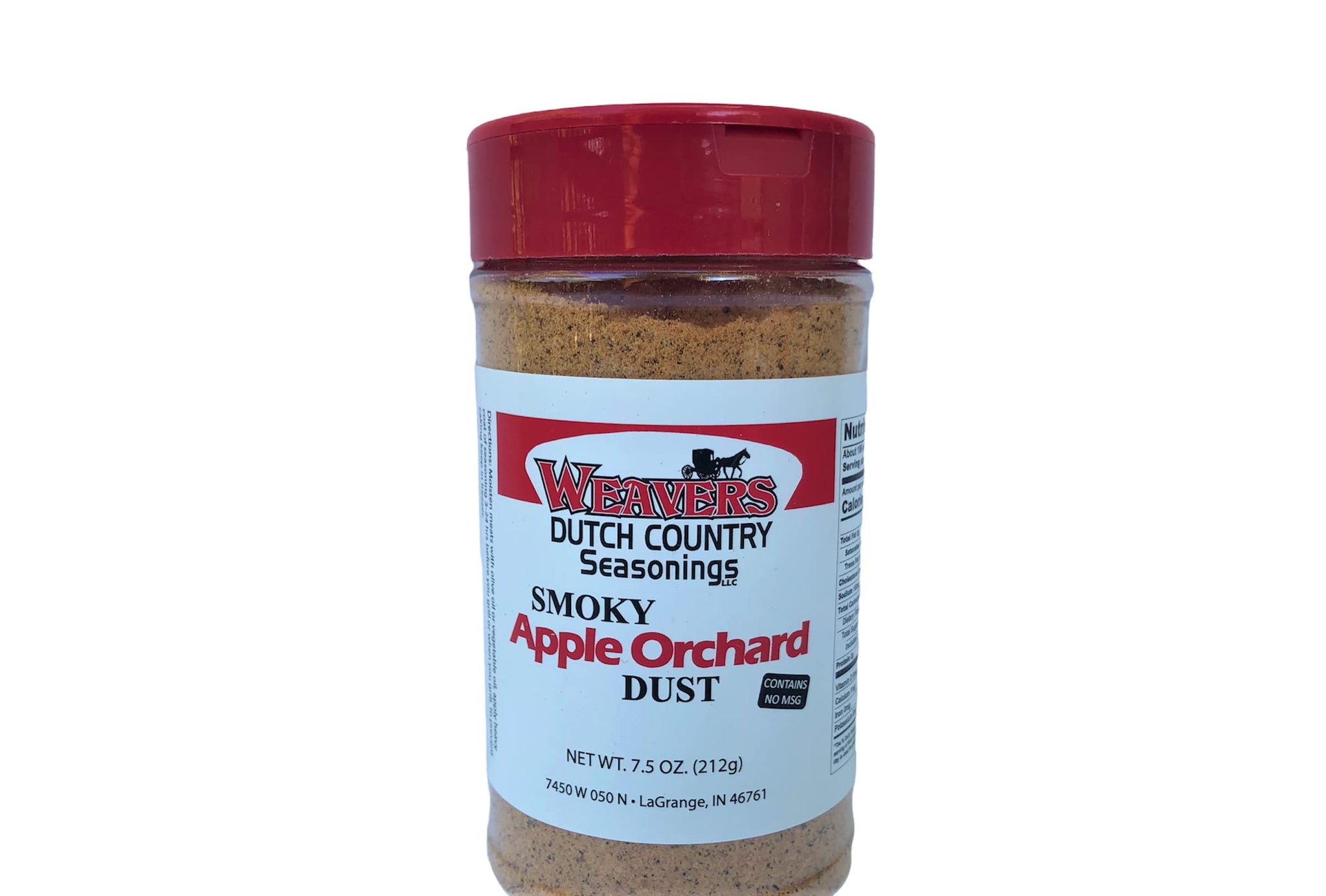 Weaver’s Dutch Country Seasonings Smoky Apple Orchard Dust, 7.5 oz - All?Natural Applewood?Smoked Rub with Brown Sugar & Apple Cider Vinegar Flavor