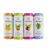 Zenjoy Stress Relief Drink, Calming Green Tea & Black Tea, Non Alcoholic, Ashwagandha & Lemon Balm for Stress Relief, L - Theanine (Variety) (12 Pack)