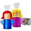 Abnaok Microwave Cleaner, 2 PCS Angry Mama Microwave Cleaner Microwave Oven Steam Cleaner Easily Clean in Minutes Cleans Add Vinegar and Water