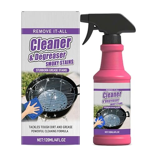 Fast-Acting Heavy-Duty Grill Degreaser Spray, Kitchen Appliance Cleaner Spray, Away Baked-On Grease, Char & Food In Minutes, Professional Strength