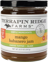 Terrapin Ridge Farms Mango Habanero Gourmet Jam - Sweet Mango & Fiery Habanero Blend - Perfect as a Glaze for Meats, Appetizers, and More - 10.5 oz