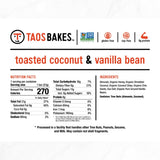 TAOS BAKES Toasted Coconut & Vanilla Bean Snack Bar, 1.8 OZ