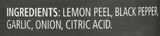 Frontier Seasoning Blends, Salt-Free Lemon Pepper, 2.08-Ounce Bottle