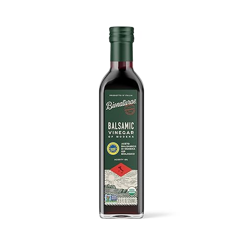 Bionaturae Vinegar Balsamic - Organic Balsamic Vinegar, Modena Balsamic Vinegar, Acidity 6%, USDA Certified Organic, Recyclable Glass, 100% Authentic
