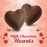 Fathers Day Milk Chocolate Hearts Candy, Milk-Chocolate, Bulk, 100 Pack